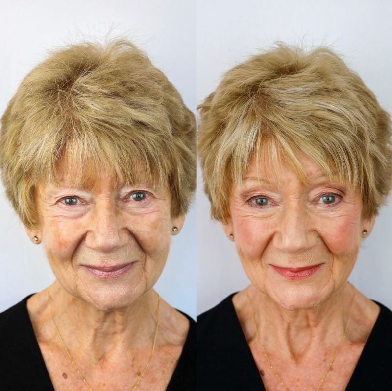 熟齡肌膚專用抗衰老腮紅與唇膏